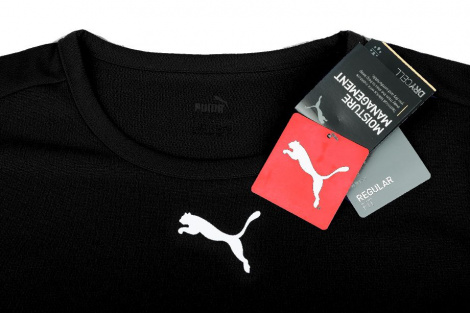 Футболка Puma Teamrise Jersey Jr Черный Детский 140