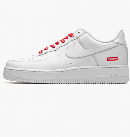 Кроссовки Nike SUPREME X AIR FORCE 1 белые CU9225-100
