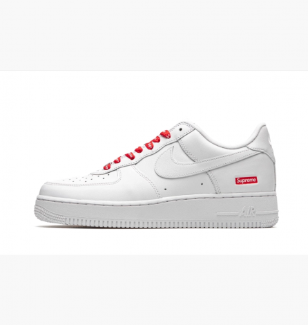 Кроссовки Nike SUPREME X AIR FORCE 1 белые CU9225-100