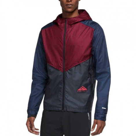 Куртка Куртка Для Бега Nike Windrunner Trail Jacket Navy Bordowa (Cz9054-638)
