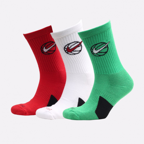 Шкарпетки баскетбольні Nike U NK ED CREW BBALL 3PR різнокольорові (3 пари) DA2123-909