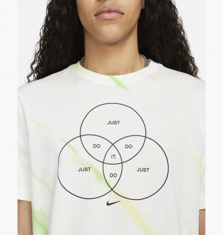 Футболка Nike Tye Dye Shirt Green/White