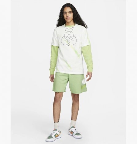 Футболка Nike Tye Dye Shirt Green/White