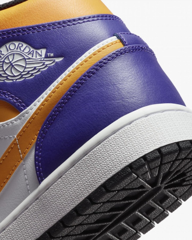 Кроссовки Мужские Jordan 1 Mid Фиолетовые Dq8426-517 44