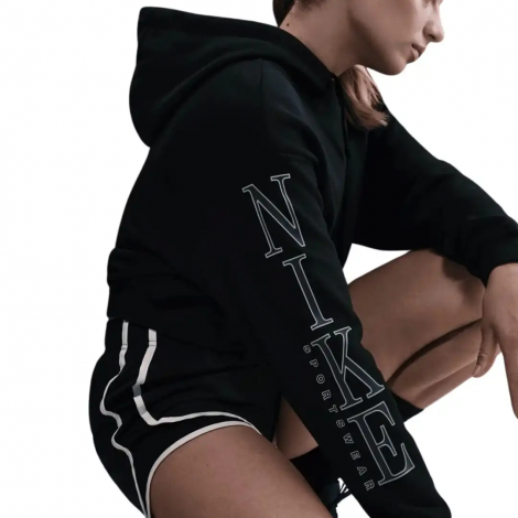 Худі жіноче Nike SPORTSWEAR CLUB FLEECE OVERSIZED SHORT HOODIE чорне HJ0925-010