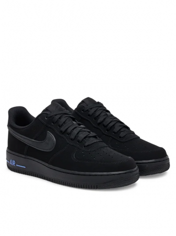 Кросівки Nike AIR FORCE 1 07 LOW 'RUBBER SWOOSH' чорно-сині HV6223-001