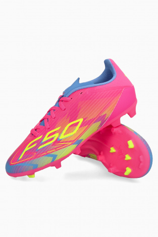 Детские бутсы adidas F50 League FG/MG Junior - розовый