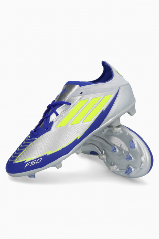 Детские бутсы adidas F50 Elite Messi FG Junior - Серебряный