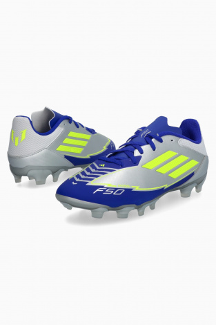 Детские бутсы adidas F50 League Messi MG Junior - Серебряный