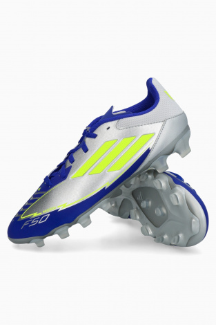 Детские бутсы adidas F50 League Messi MG Junior - Серебряный