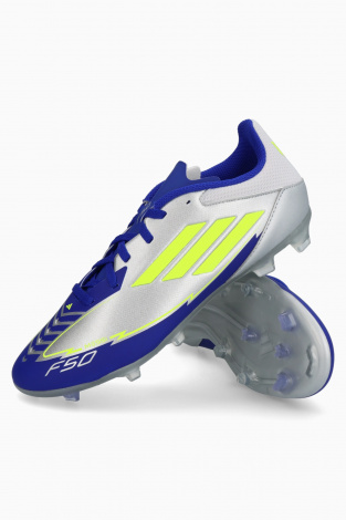 Детские бутсы adidas F50 League Messi FG/MG Junior - Серебряный