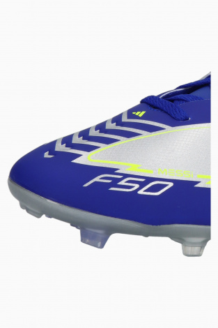 Детские бутсы adidas F50 League Messi FG/MG Junior - Серебряный