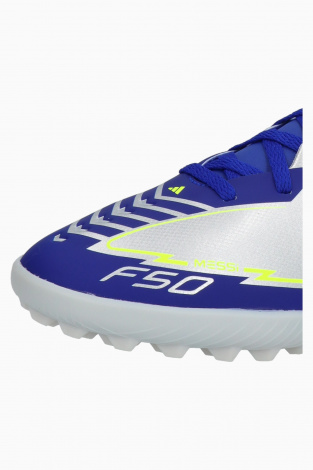 Дитячі сороконіжки adidas F50 League Messi TF Junior - срібло