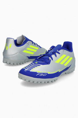 Сороконіжки adidas F50 Club Messi TF - срібло