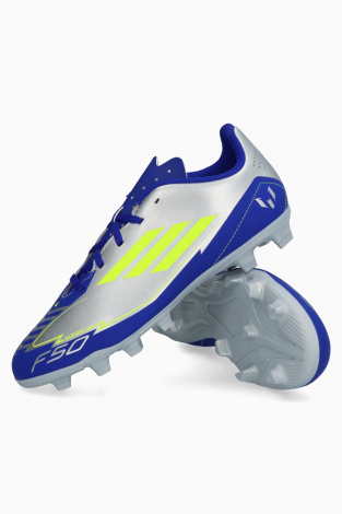 Детские бутсы adidas F50 Club Messi FG/MG Junior - Серебряный