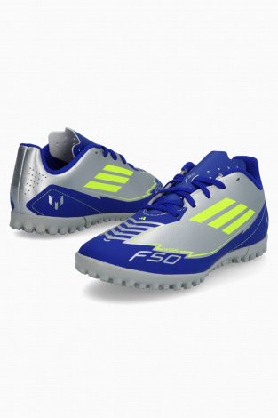 Дитячі сороконіжки adidas F50 Club Messi TF Junior - срібло