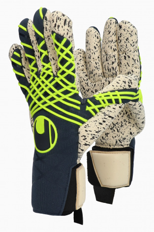 Дитячі воротарські рукавички Uhlsport Prediction Supergrip+ Finger Surround Junior - темно-синій