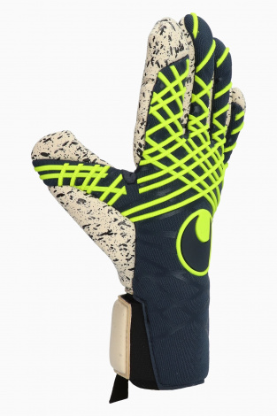 Дитячі воротарські рукавички Uhlsport Prediction Supergrip+ Finger Surround Junior - темно-синій