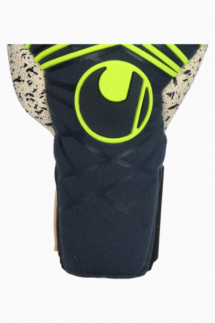 Дитячі воротарські рукавички Uhlsport Prediction Supergrip+ Finger Surround Junior - темно-синій