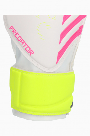 Детские вратарские перчатки adidas Predator Training Junior - белый