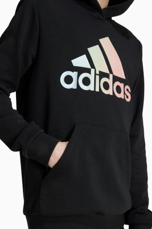 Дитяча кофта adidas Metallic Print Junior - чорний