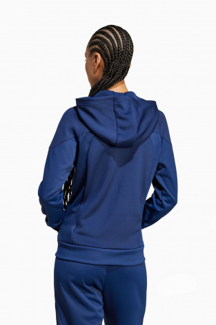 Кофта adidas Tiro 25 Travel FZ для женщин - темно-синий