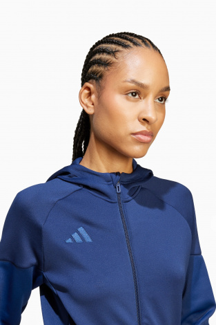 Кофта adidas Tiro 25 Travel FZ для женщин - темно-синий