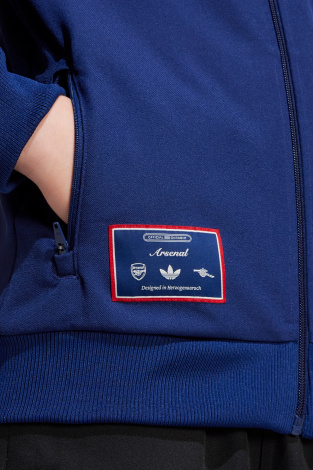 Дитяча кофта adidas Arsenal FC 24/25 Terrace Icons Full-Zip Junior - темно-синій