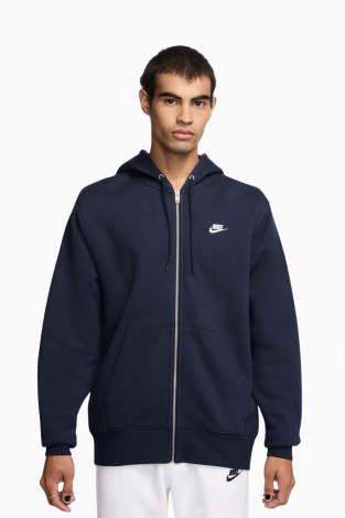 Кофта Nike Club Full-Zip - темно-синий