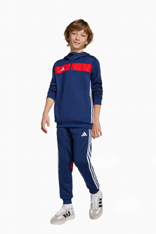 Дитяча кофта adidas Tiro 25 Essentials Sweat Junior - темно-синій