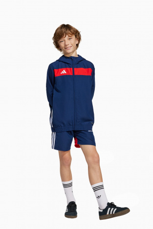 Дитяча кофта adidas Tiro 25 Essentials Woven Junior - темно-синій