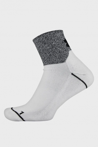 Шкарпетки Under Armour MEN'S PHENOM QTR біло-чорно-червоні (3 пари) 1329352-600