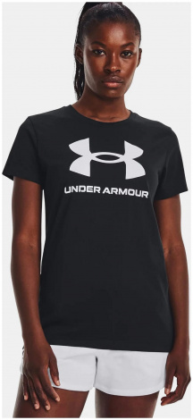 Футболка Ua W Sportstyle Logo Ss Черный Жен Md