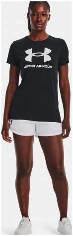 Футболка Ua W Sportstyle Logo Ss Черный Жен Md