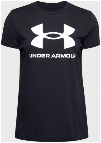 Футболка Ua W Sportstyle Logo Ss Черный Жен Md