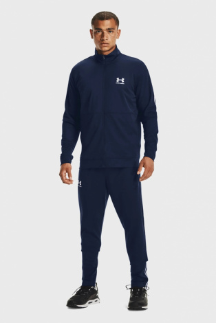 Кофта Ua Pique Track Jacket 1366202-408 Under Armour S Темно-Синій