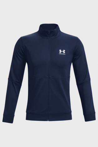 Кофта Ua Pique Track Jacket 1366202-408 Under Armour S Темно-Синій