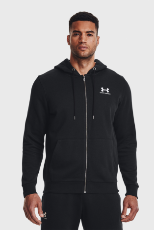 Худі Ua Essential Fleece Fz Hood 1373881-001 Under Armour M Чорний