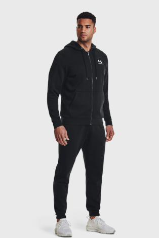 Худі Ua Essential Fleece Fz Hood 1373881-001 Under Armour M Чорний
