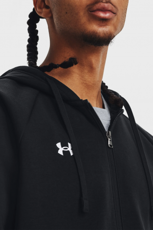 Толстовка Under Armour RIVAL FLEECE черная 1379767-001