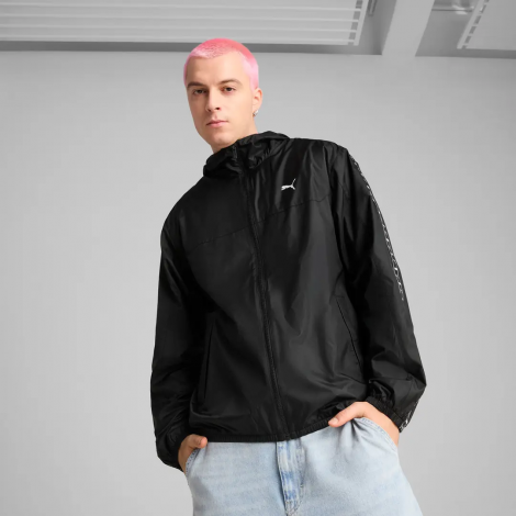 Вітровка Ess Tape Windbreaker 68462901 Puma L Чорний