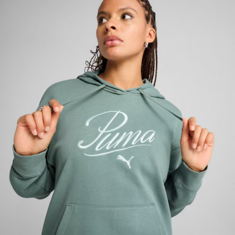 Толстовка Script Comfort Hoodie 68498330 Puma L Зелений