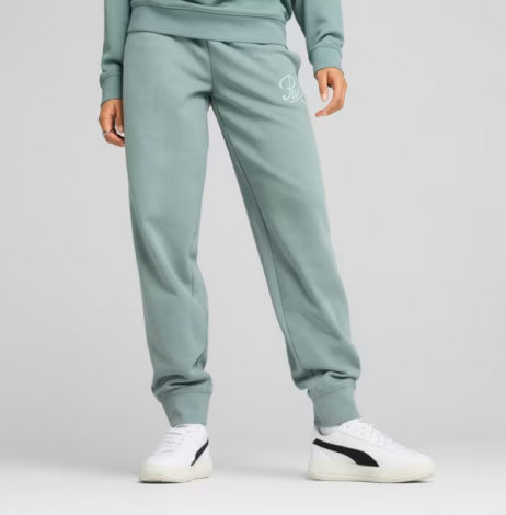Брюки Спортивные Script Comfort Sweatpants 68498530 Puma L Зеленый