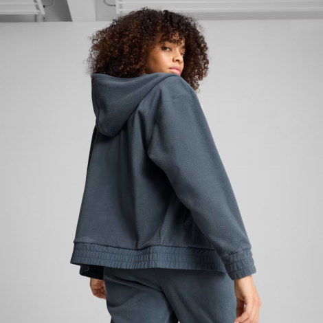 Кофта Ess Elevated Full-Zip Hoodie 68531525 Puma L Темно-Сірий