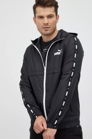 Вітровка Ess+ Tape Windbreaker 84747701 Puma L Чорний