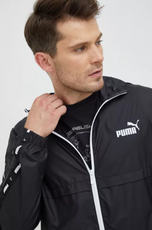 Вітровка Ess+ Tape Windbreaker 84747701 Puma L Чорний