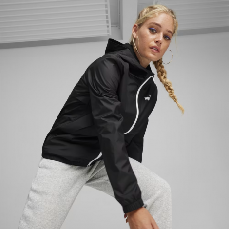 Вітровка З Капюшоном Ess Solid Windbreaker 84749452 Puma L Чорний