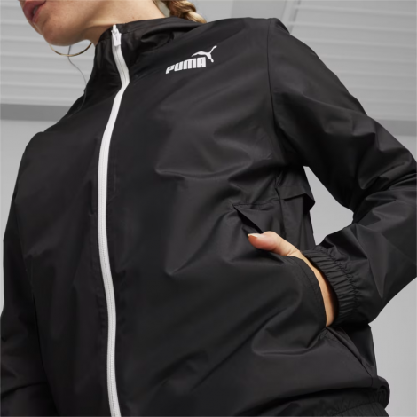 Вітровка З Капюшоном Ess Solid Windbreaker 84749452 Puma L Чорний