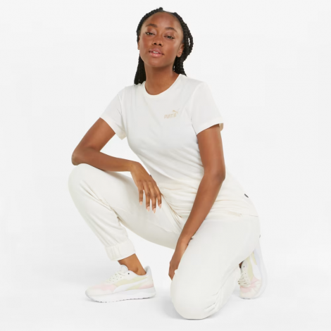 Футболка Ess+ Embroidery Tee 84833199 Puma S Белый