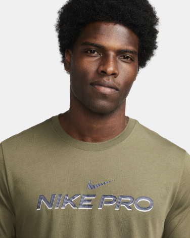 Футболка M Nk Df Tee Db Nike Pro Fj2393-222 Nike L Хаки
